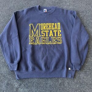 Vintage Morehead State Eagles Sweatshirt Mens Large Russell Athletic 90s USA